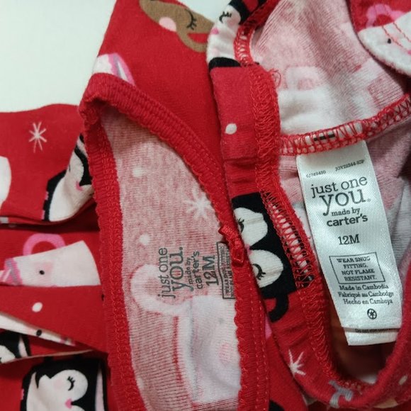 Just One You by Carters Holiday 2-Piece Pajama Set, 12M - Picture 3 of 3
